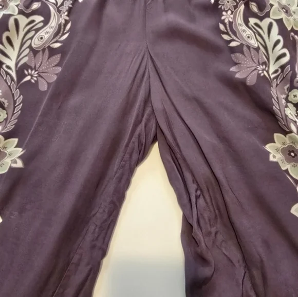 Caballero Rose Graphite Protea Paisley Jumpsuit Square neck Sleeveless Viscosei - Picture 3 of 13